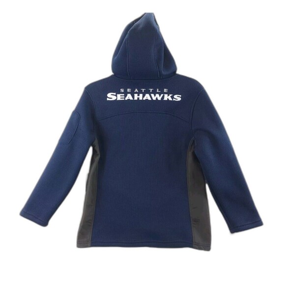 Seattle Seahawks Jacket Kids L 14 / 16  Quarter zip  NFL Team Apparel New - Picture 2 of 16